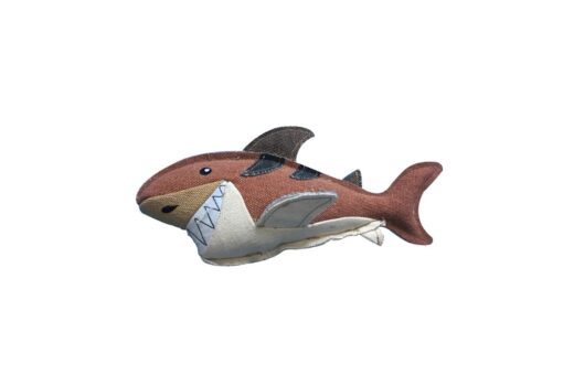 Nutrapet Happy Sharky Jute Dog Toy