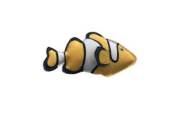 Nutrapet Plush Clownfish Jute Dog Toy