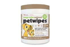 Petkin Mega Value Oatmeal Dog & Cat Pet Wipes, 200 count