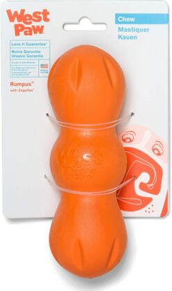 West Paw Zogoflex Rumpus Dog Chew Toy - Orange