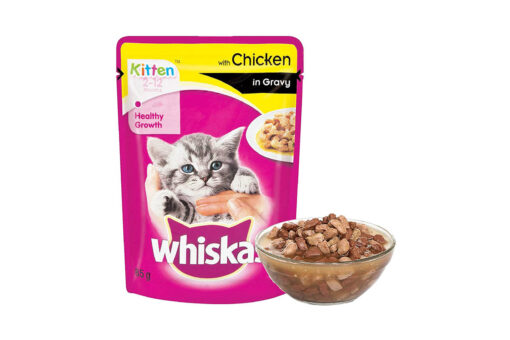 Whiskas Wet Meal Chicken in Gravy for Kittens, (12 x 85g)
