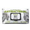 Nutrapet Scented Antibacterial Thick Pet Wipes, 72 Count