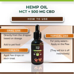 Cure by Design 500 gms MCT CDB Hemp Oil for Dogs & Cats