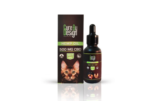 Cure by Design 500 mg MCT Hemp Oil for Dogs & Cats, 30ml