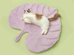 FOFOS Luxury Love Leaves Mat for Dogs & Cats