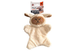FOFOS Plush Sheep Glove Stuffing Free Dog Toy