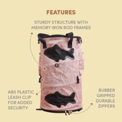 FOFOS Comfort 2 in 1 Tunnel & Cat Carrier – Pink