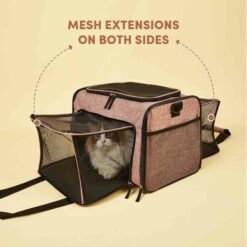 FOFOS Expandable Foldable Dog & Cat Carrier – Pink