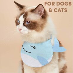 FOFOS Cute Pet Bib Bandana For Cats & Dogs – Whale