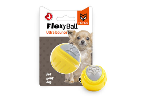 FOFOS Flexy Ultra Bounce Tough Ball Dog Toy