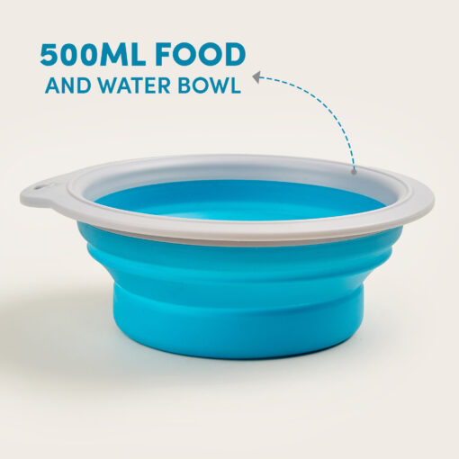 FOFOS Silicone Collapsible Travel Bowl - Blue