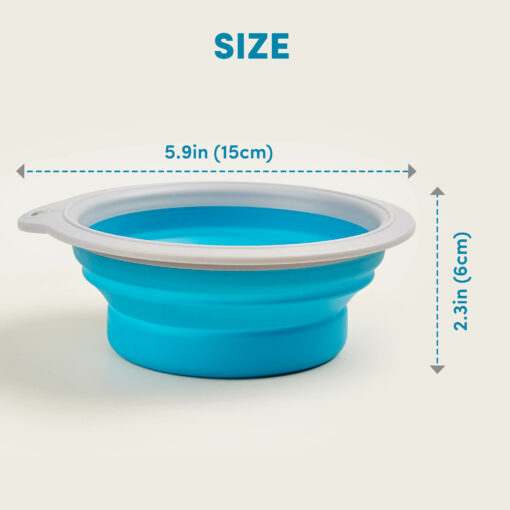 FOFOS Silicone Collapsible Travel Bowl - Blue