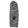 Pet Snugs Fur Coated Paw Design Hooded Dog Sweater – grey