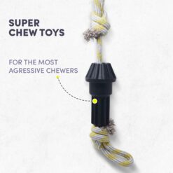 FOFOS Heavy Duty Driveshaft with Rope Dog Toy