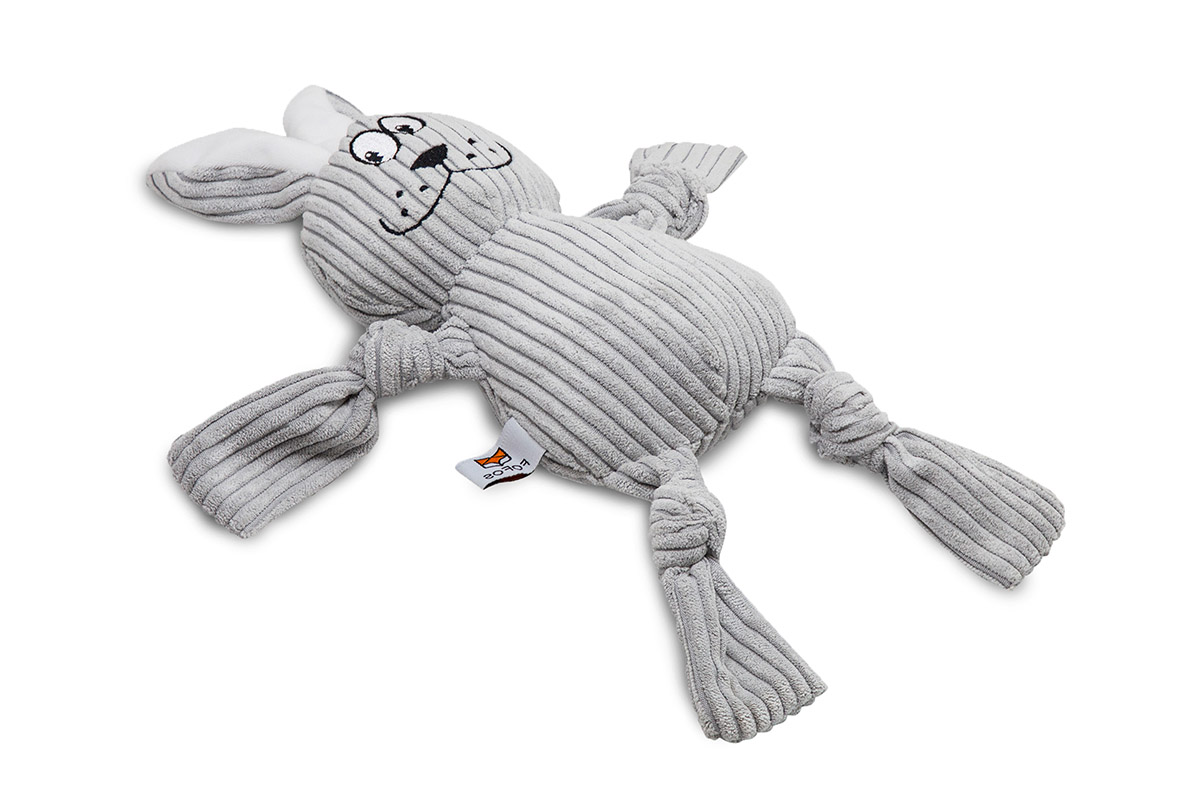 FOFOS Fluffy Rabbit Squeaky Dog Toy