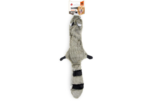 FOFOS Skinneez Raccoon Stuffing Free Dog Toy