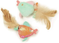 Smartykat Silly Swimmers Goldfish Catnip Cat Toy (Set Of 2)