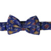 Floof & Co Blue Ikat Collar With Bow for Dogs