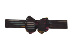 Floof & Co Purple Handloom Collar With Bow for Dogs