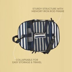 FOFOS Foldaway Pet Carrier For Cats & Dogs – Blue & White