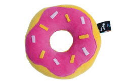 Floof & Co Frosted Donut Squeaky Dog Toy