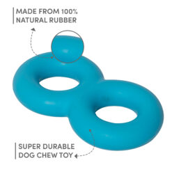 Bark Butler Crazy Eight Dog Chew Toy – Blue