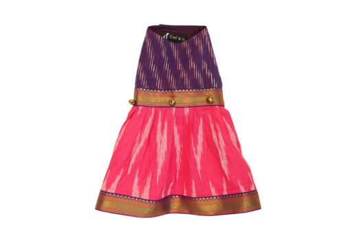 Floof & Co Pink & Purple Ikat Frock for Dogs