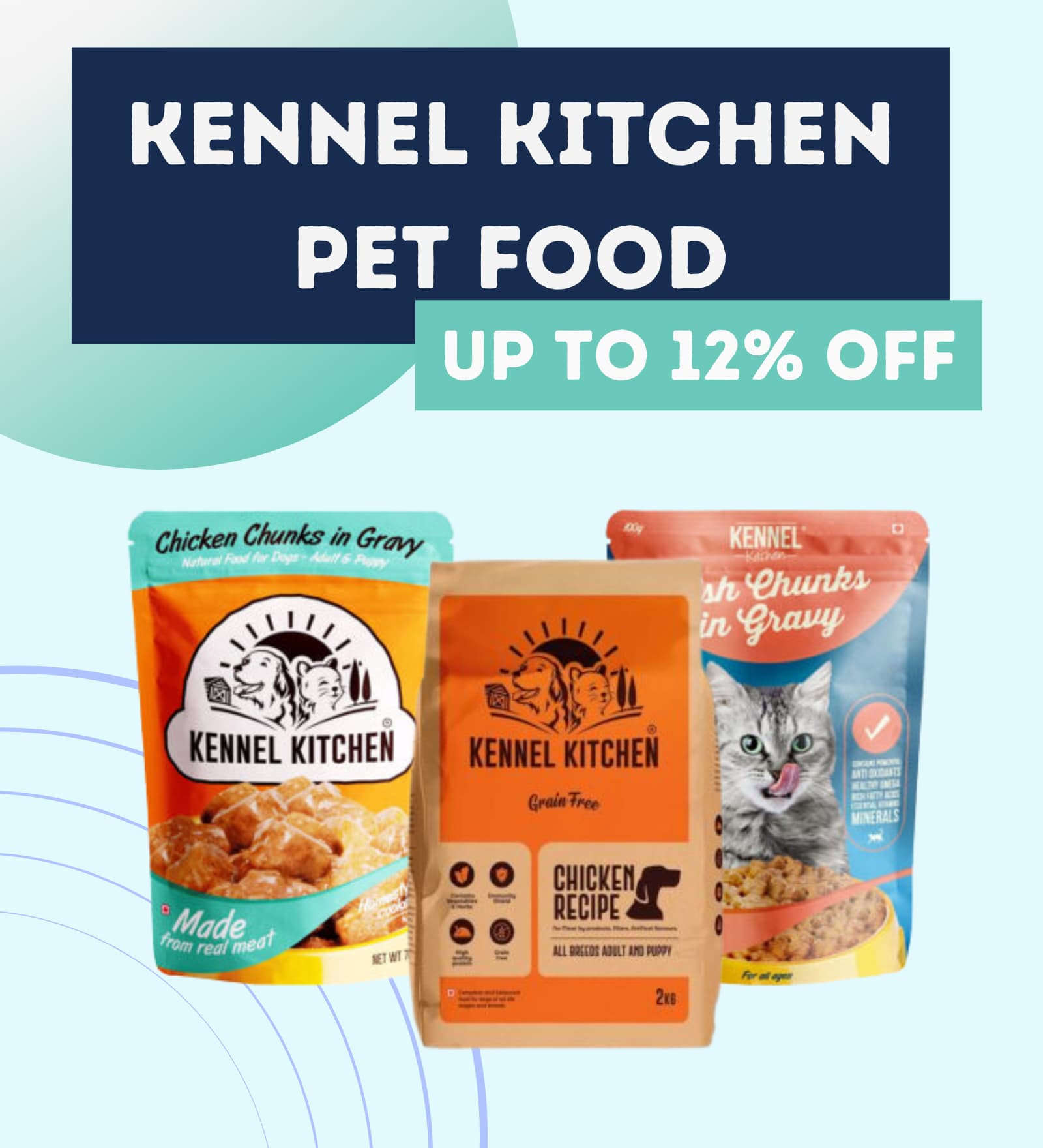 deal on kennel kitchen pet food- upto 12% off