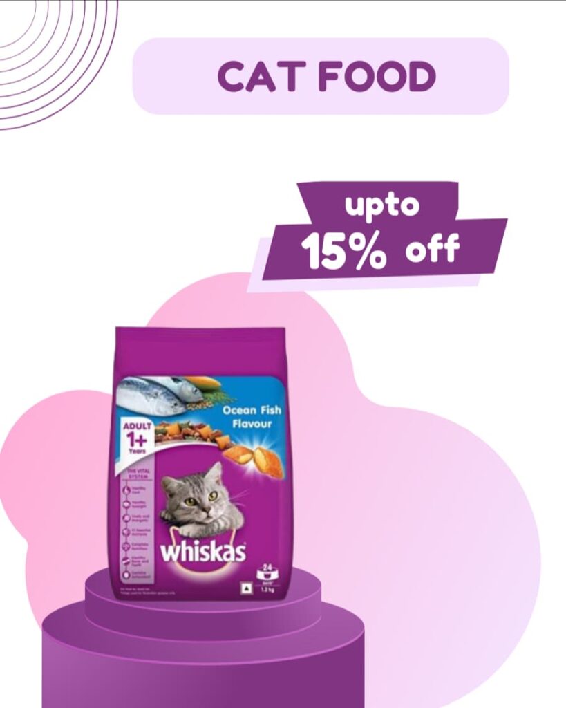Deals on cat food - upto 15% off
