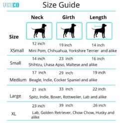 dog-o-bow tuxedo size guide
