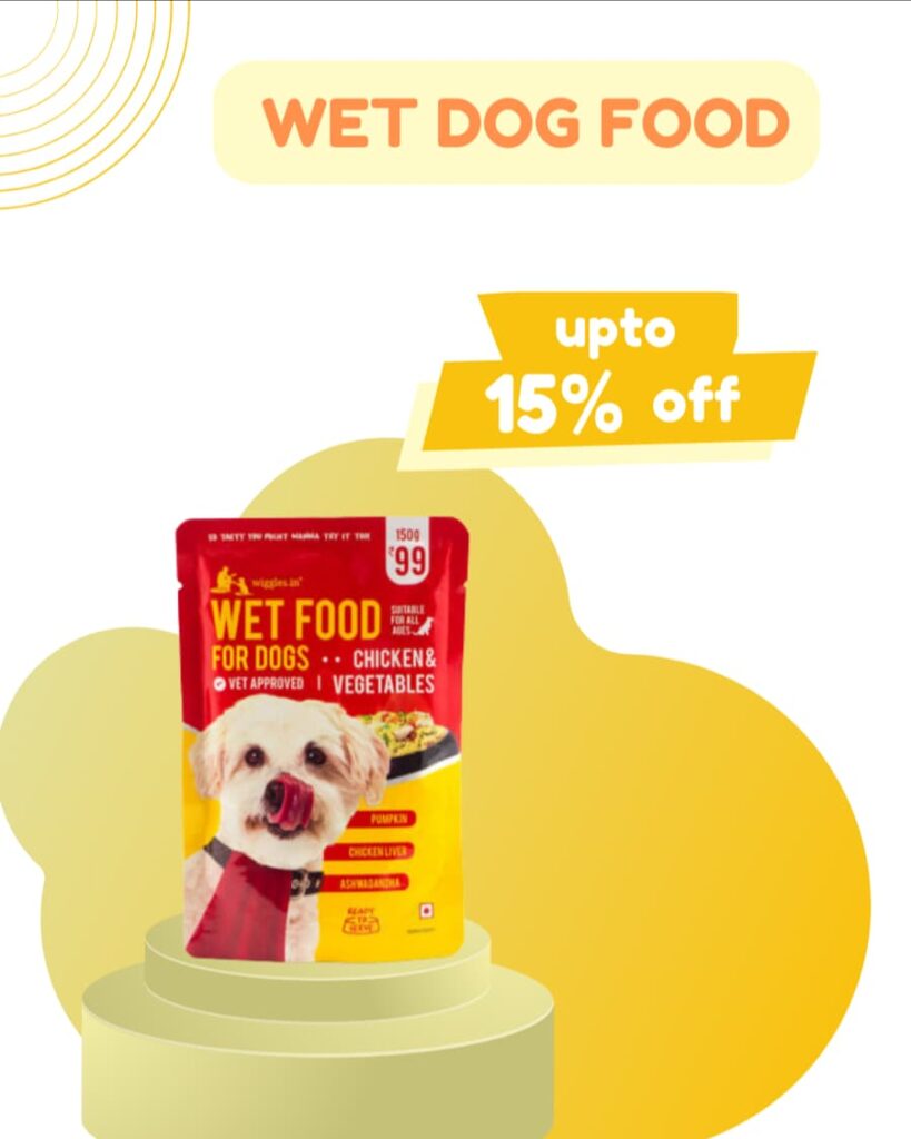 Wet dog food - upto 15% off