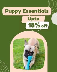 deals on puppy essentials - upto 18% off