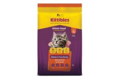 Kittibles Kitten Food Dry Kitty, 1kg, 1-12 Months - Baby Cats Chicken Fish Food