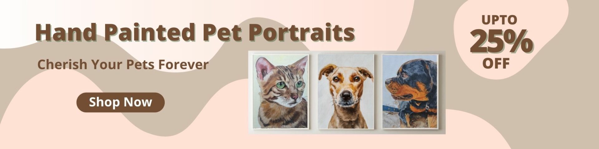 Hand Painted Pet Portraits - Upto 25%off