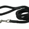 TOPDOG PREMIUM Cotton Rope Leash - Black, Large