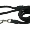 TopDog Premium Nylon Rope Leash - Black, Large