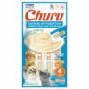 Inaba Churu Tuna Recipe with Crab Flavor Cat Treats, 42 gm Count 4 (Pack Of 2)