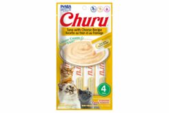 Inaba Churu Tuna with Cheese Recipe Cat Treats, 42 gm Count 4 (Pack Of 2)