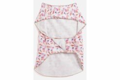 Vastramay White & Pink Abstract Printed Dog Dresses
