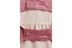 Vastramay Pink Self-Design Woven Dog Dress