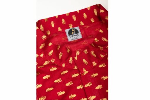 Petsnugs Traditional Red Printed Kurta For Dogs & Cats