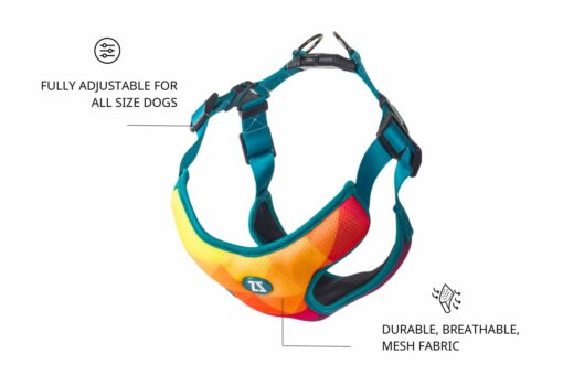 Zoomiez Adjustable Step-in Mesh Dog Harness - Solar