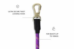 Zoomiez Tuff Leash Rope Dog Leash - Purple
