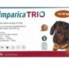 Zoetis Simparica Trio Dog Tick and Flea Control Tablets, 1 Strip 3 Tabs