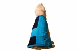 Petsnugs Half Cable Half Jacquard Sweater for Dogs & Cats - Blue & Black