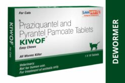 Savavet Kiwof Cat Deworming Tablets, 1 Strip 10 Tabs