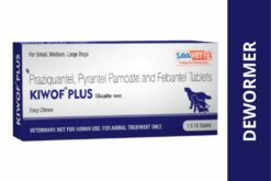 Savavet Kiwof Plus Dog Deworming Tablets, 1 Strip 10 Tabs