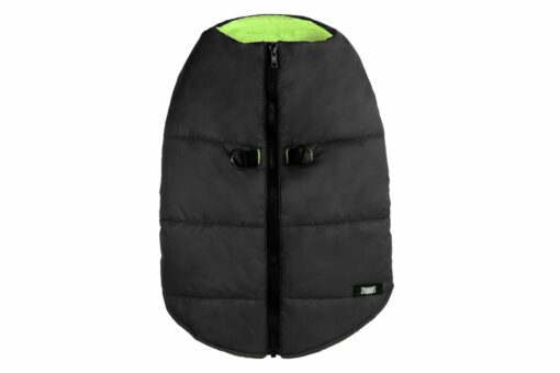 Zoomiez Ultimate Dog Jacket With Built-in Harness - Black-Neon
