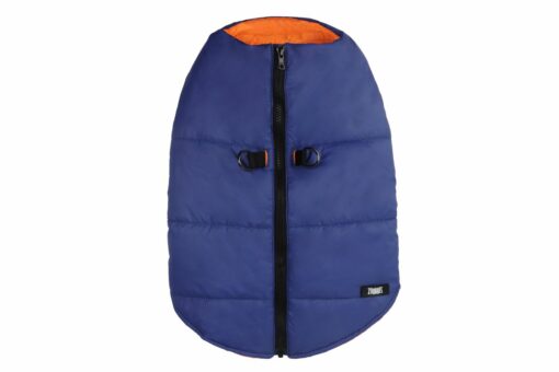 Zoomiez Ultimate Dog Jacket With Built-in Harness - Blue-Orange