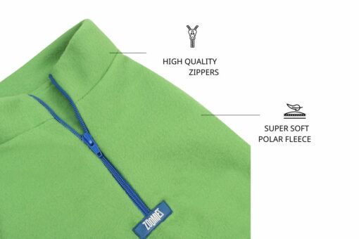 Zoomiez Zip Up Polar Fleece Sweater - Green